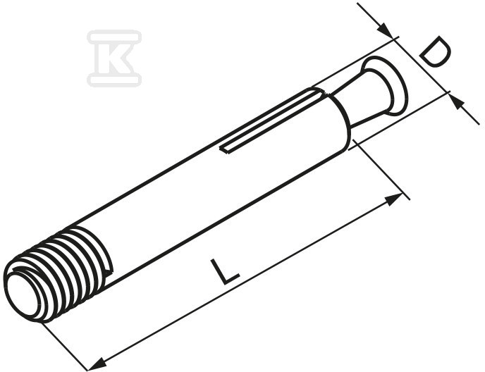 Bővítőcsavar SRBOM6x30 E90 - 803912