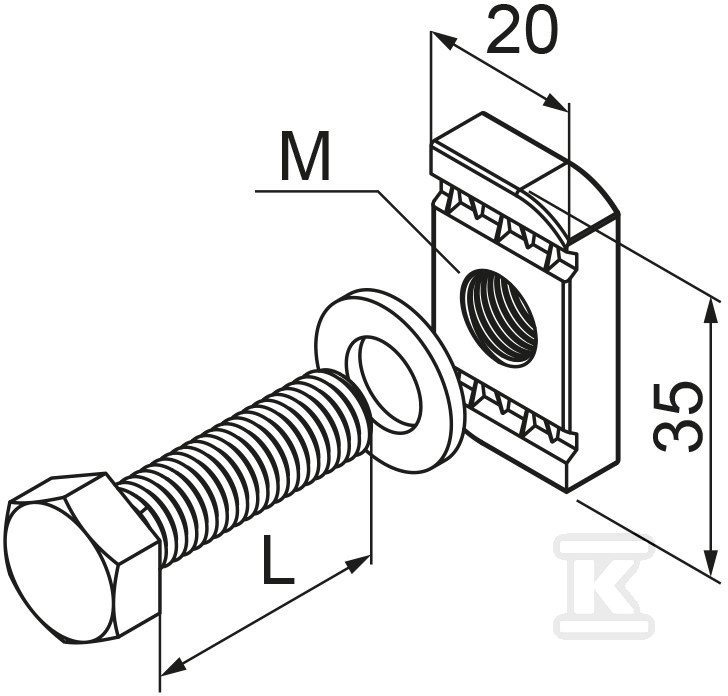 Screw SRM6x25 - 652506