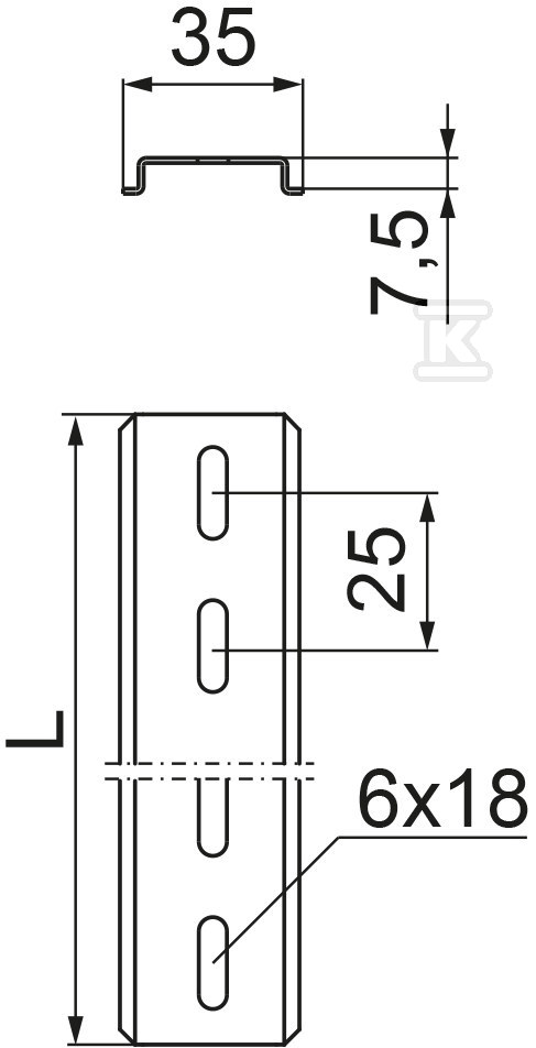 EURO sín SZP35H7/2, lapvastagság 1,0 mm - 613120