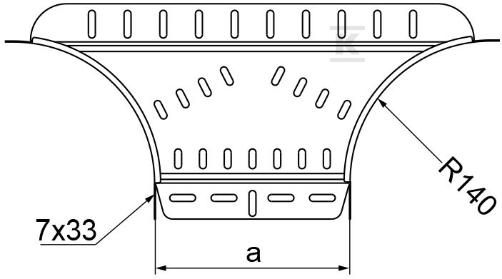 Anbau-T-Stück TKDJ200H60, Blechstärke - 169720