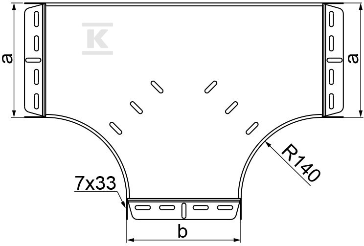 Tee tray TKPP/TKPOP600H60, sheet - 164214