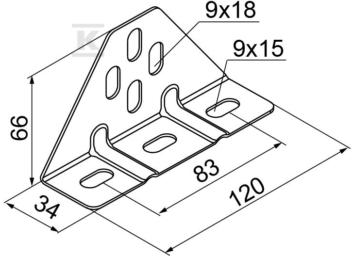 Triangular holder UTM/UTMO E90 - 751700