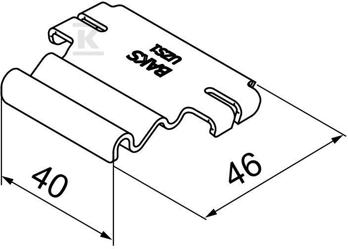 UZS1 horogtartó - 904100