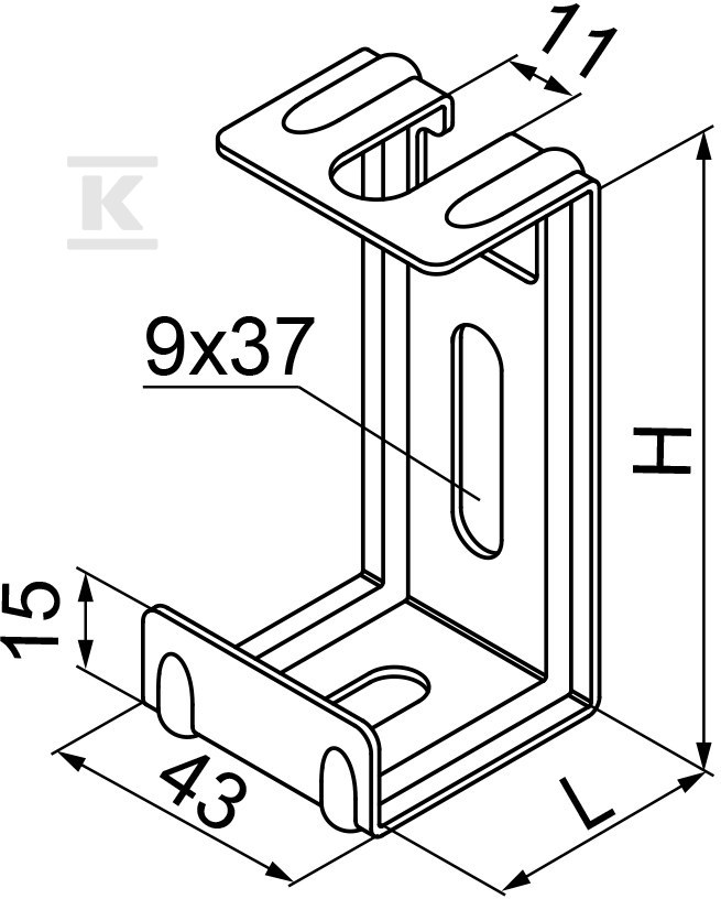 WC30 vešiak - 730204