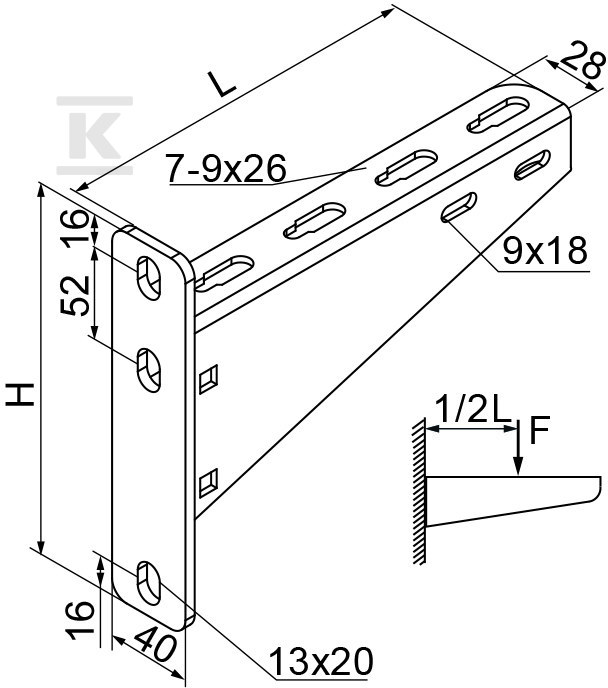 Wysięgnik WWC300 - 711230