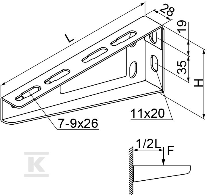 Reinforced boom WWS/WWSO400 E90 - 710540