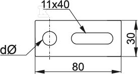 Montážny adaptér AD11E (1.4301) - 898311