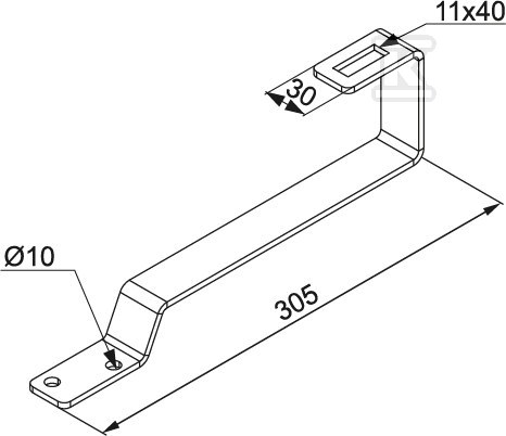 Střešní držák DUF75E - 897975