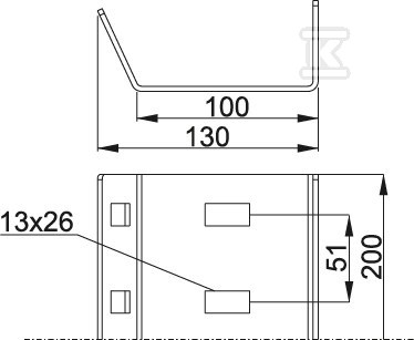 LCWR100H50MC Conector de canal - 856106