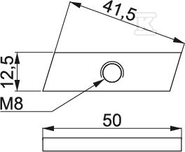 NRKM8PV Rhombus nut - 660246