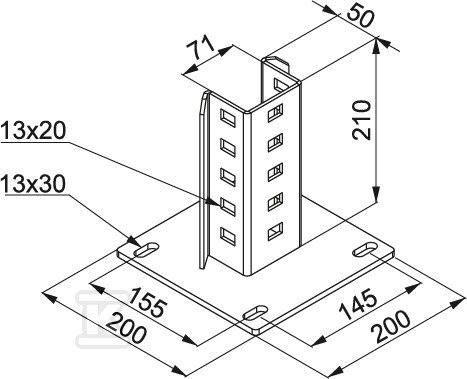 Baza de montare PCB70 - 751218