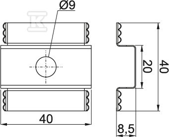 Pad de împământare pentru profile - 897303