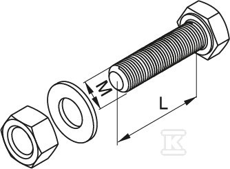 Žiarovo pozinkovaná skrutka so - 6505414