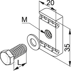 Skrutka SRM10X30F - 6506513