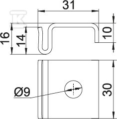 UPPMC srednji držač panela - 897301