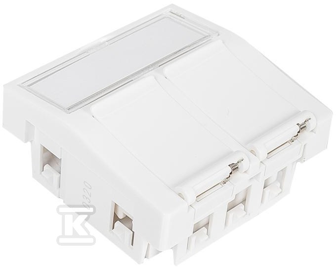 MMC adapter 45x45mm for 2xRJ45 BC - BC452C