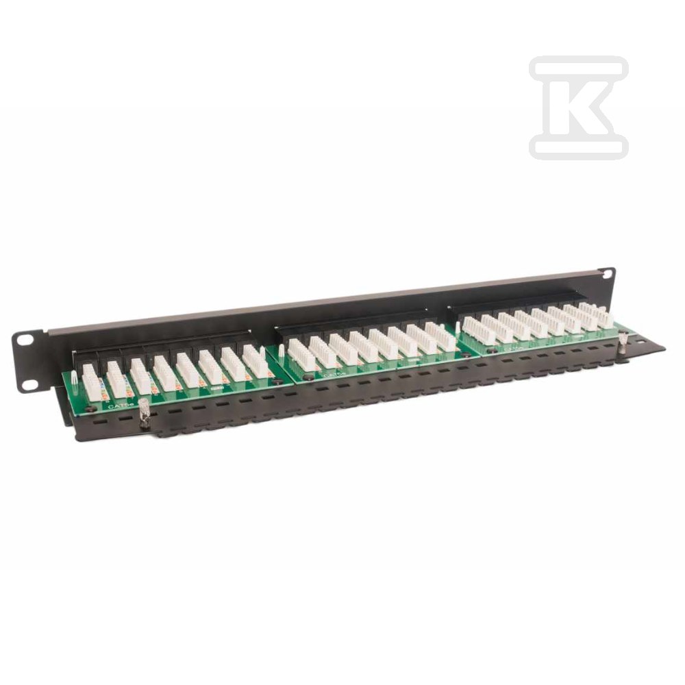 Panel kategorije 5e 19" 1U 24xRJ45, - CCAS-PA5E-24UTP-O