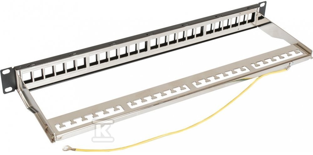 Panel niewyposażony 19" 1U 24 porty, - CCAS-PAEM-24