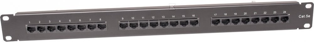 Panel kategorii 5e 19" 1U 24xRJ45, UTP - CCAS-PA5E-24UTP