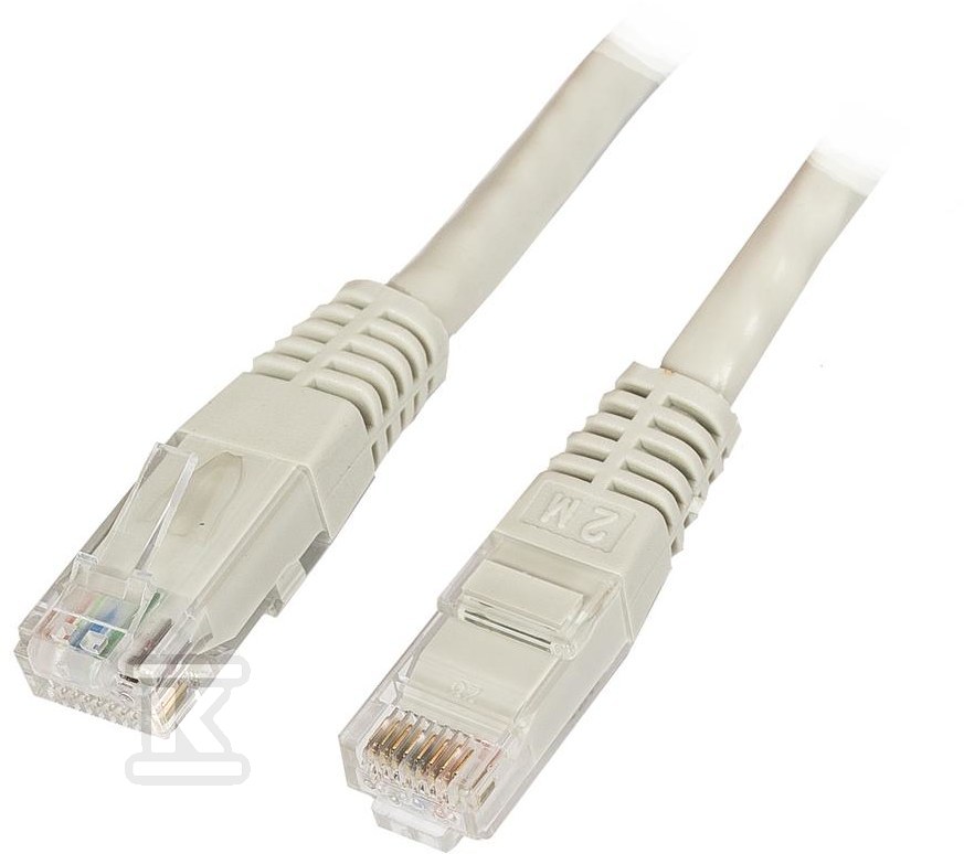 Kabel RJ45-RJ45 U/UTP kategorii 6 PVC - K8100GR.10