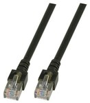 Patchcord RJ45 SF/UTP kat. 5e PVC CCA czarny 0,5m