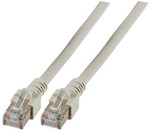 Patchcord RJ45 SF/UTP kat. 5e PVC CCA szary 0,25m