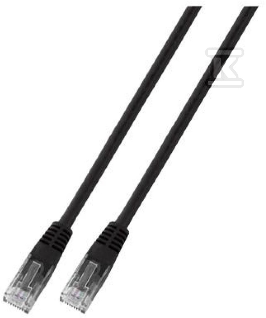 Patchcord RJ45 U/UTP kat. 5e PVC CCA - PC-5EUTPPVC-BK1