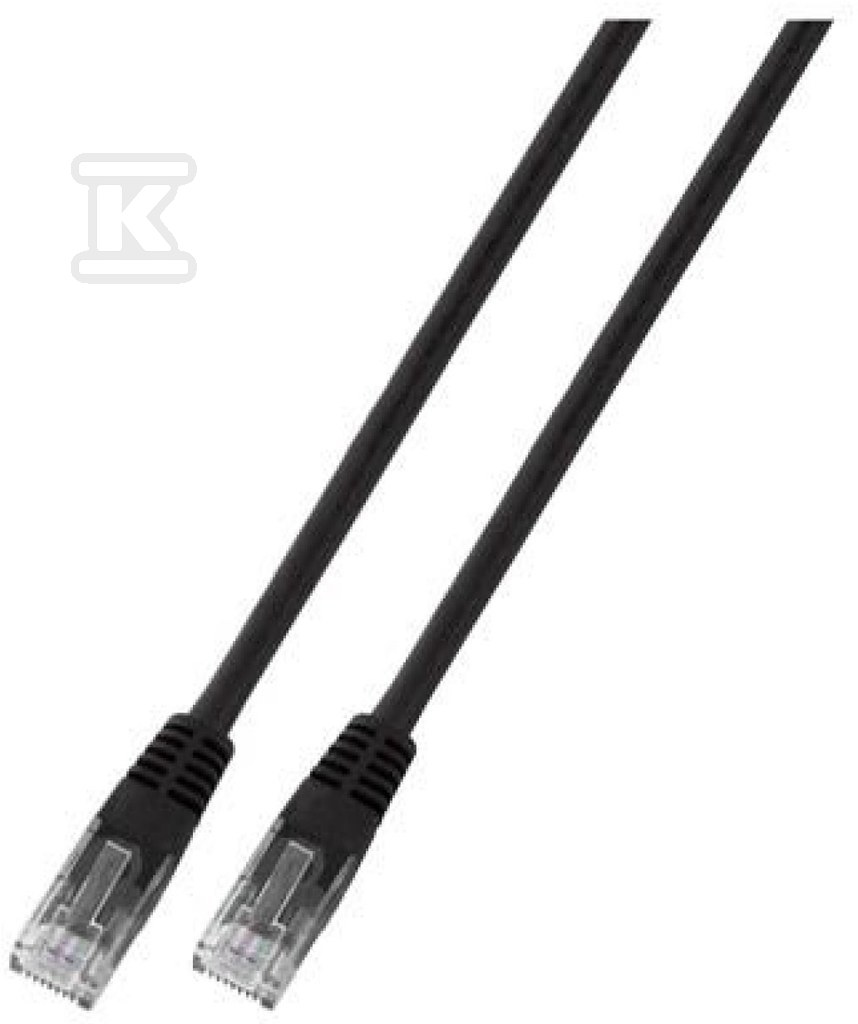 Patchcord RJ45 U/UTP kat. 5e PVC CCA - PC-5EUTPPVC-BK1.5