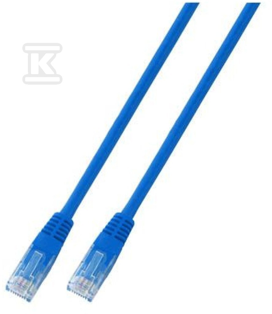 Patchcord RJ45 U/UTP kat. 5e PVC CCA - PC-5EUTPPVC-BU0.25