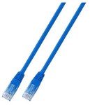 Patchcord RJ45 U/UTP kat. 5e PVC CCA niebieski 0,25m