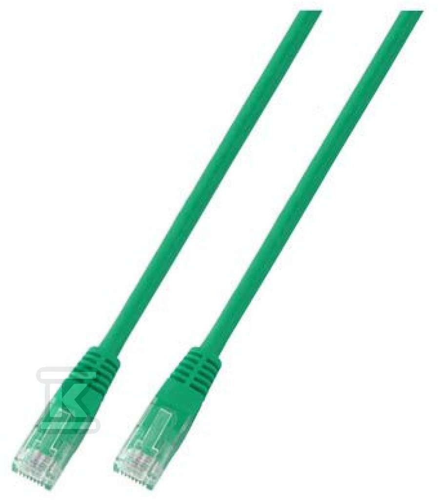 Patchcord RJ45 U/UTP kat. 5e PVC CCA - PC-5EUTPPVC-GN0.5