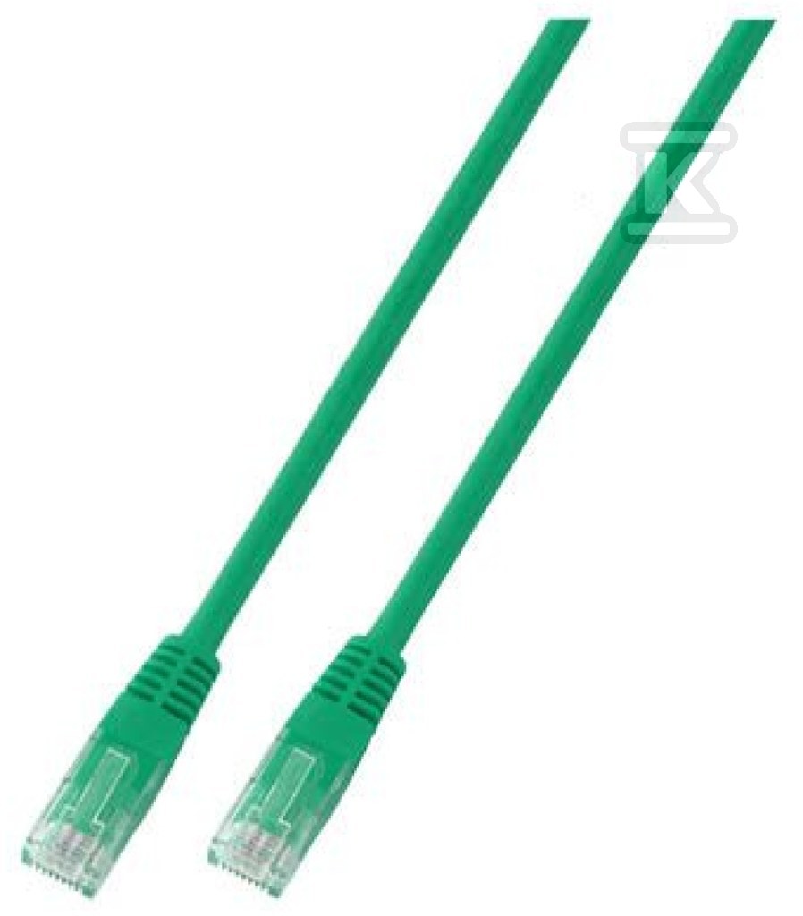 Patchcord RJ45 U/UTP kat. 5e PVC CCA - PC-5EUTPPVC-GN1