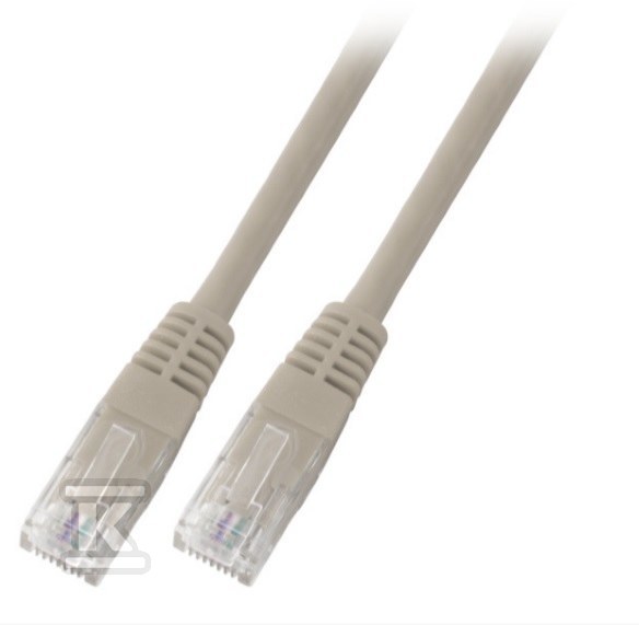 Patchcord RJ45 U/UTP kat. 5e PVC CCA - PC-5EUTPPVC-GY0.25