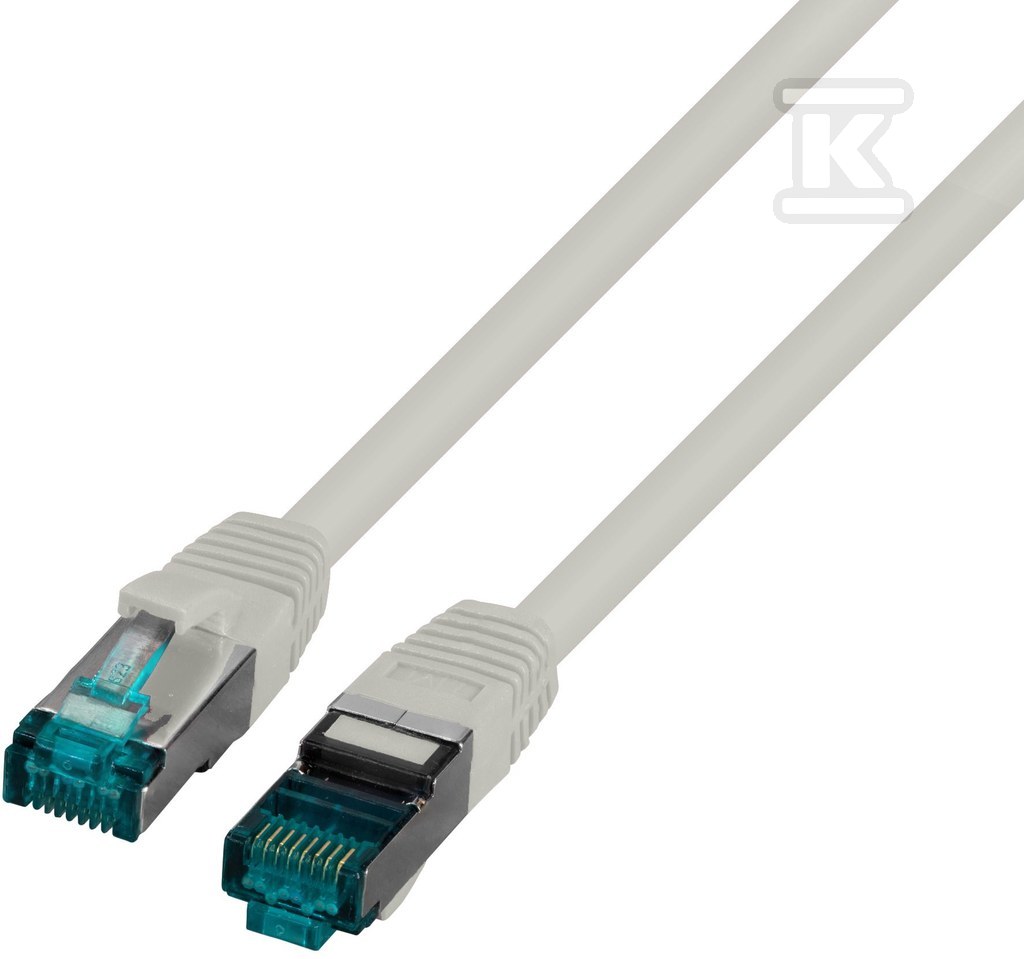 Patchcord RJ45 S/FTP cat. 6A LSZH gray - PC-6ASFTPLSZH-GY0.15