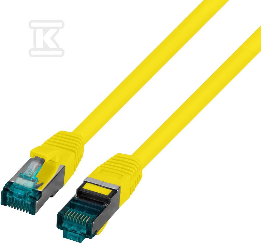 Patchcord RJ45 S/FTP kat. 6A LSZH żółty - PC-6ASFTPLSZH-YE0.15