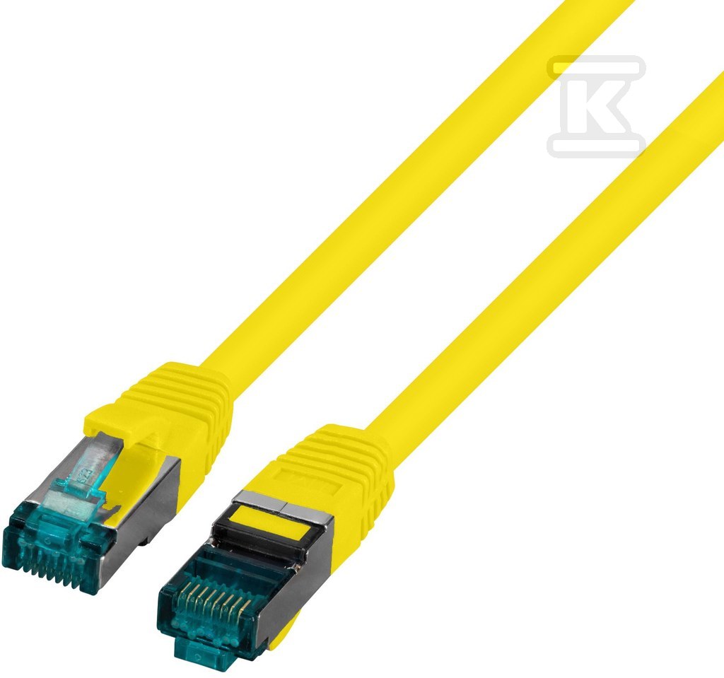 Patchcord RJ45 S/FTP kat. 6A LSZH żółty - PC-6ASFTPLSZH-YE0.25