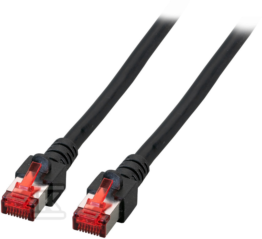 Patchcord RJ45 S/FTP cat. 6 LSZH black - PC-6SFTPLSZH-BK0.25