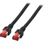 Patchcord RJ45 S/FTP kat. 6 LSZH czarny 0,25m