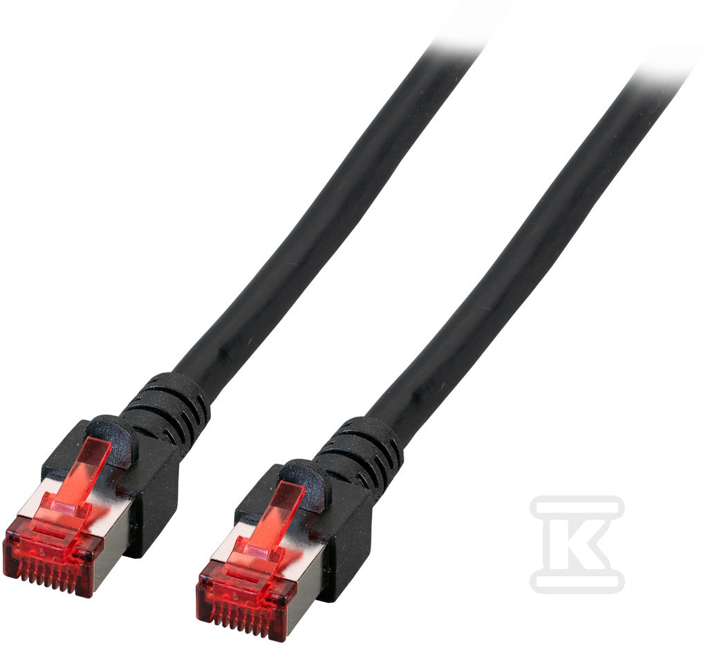 Patchcord RJ45 S/FTP kat. 6 LSZH czarny - PC-6SFTPLSZH-BK1