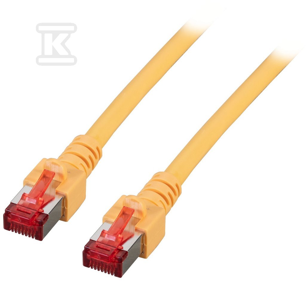 Patchcord RJ45 S/FTP kat. 6 LSZH żółty - PC-6SFTPLSZH-YE0.25