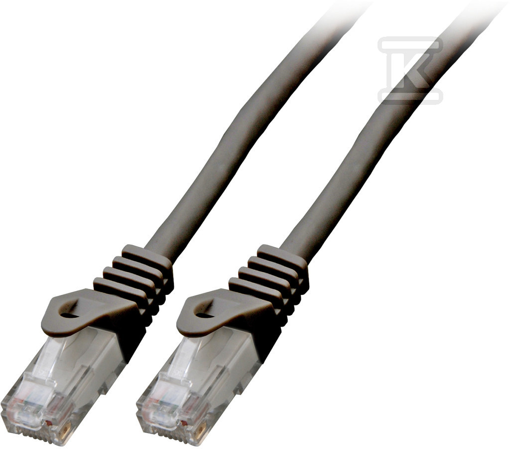 Patchcord RJ45 U/UTP kat. 6 LSZH CCA - PC-6UTPLSZH-BK0.25