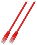 Patchcord RJ45 U/UTP kat. 6 PVC CCA czerwony 0,25m