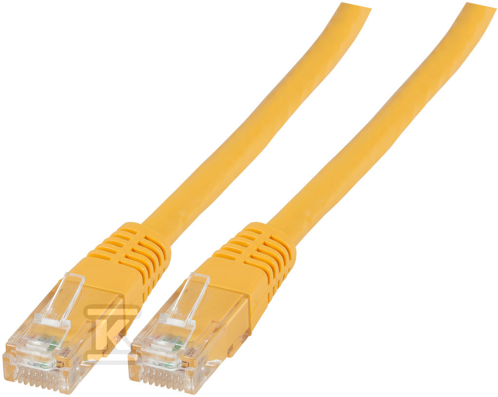 Patchcord RJ45 U/UTP kat. 6 PVC CCA - PC-6UTPPVC-YE0.25