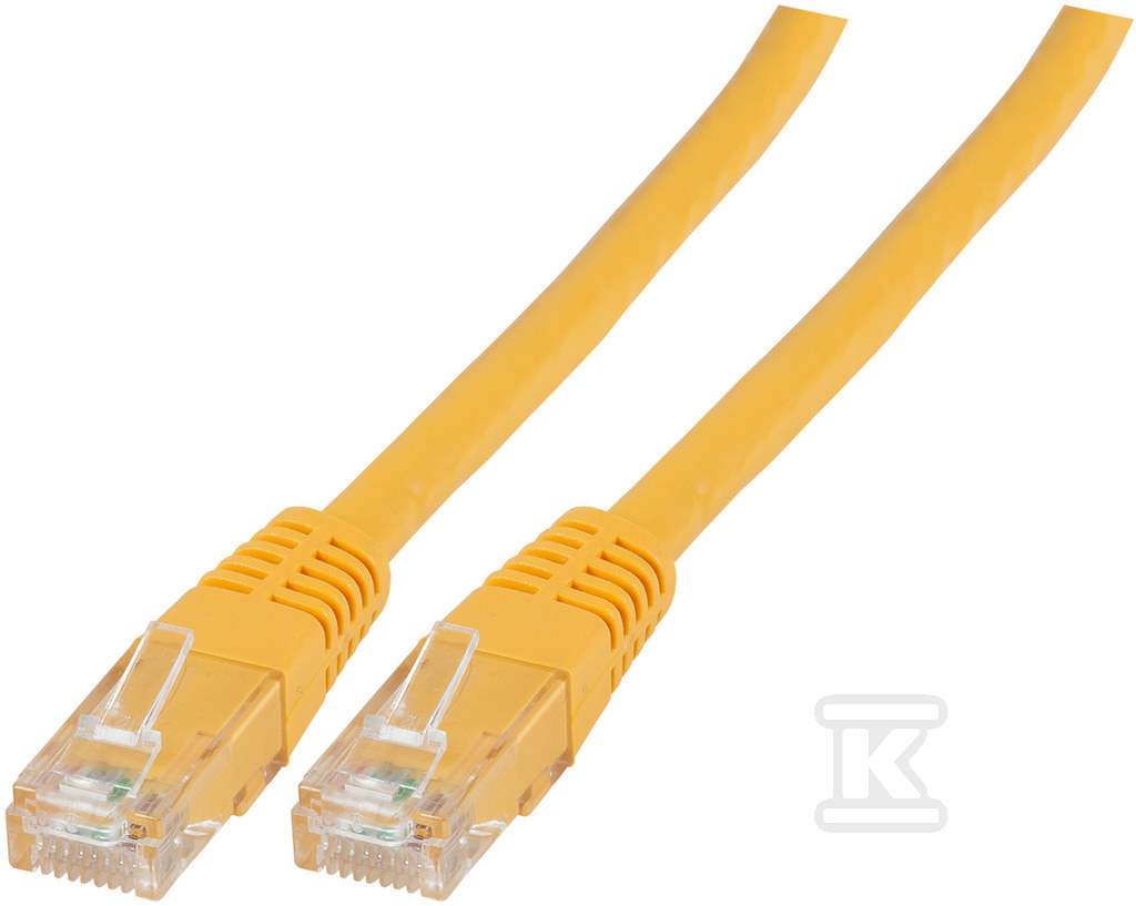 Patchcord RJ45 U/UTP kat. 6 PVC CCA - PC-6UTPPVC-YE0.5