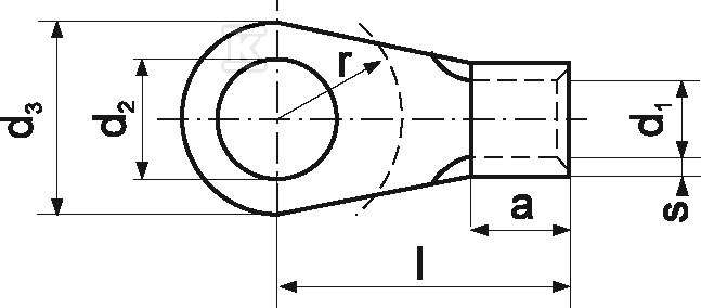 Limisani prstenasti terminal KOA - KOA_4-2,5/100