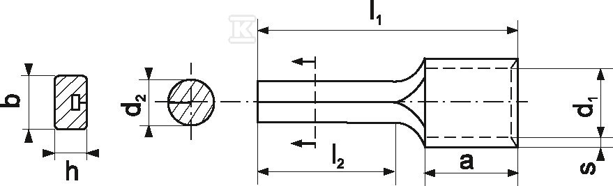 Plug tip KWA 1/100 in accordance with - KWA_1/100