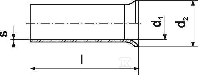 Terminal cu virola cositorită TA - TA_4-12/100