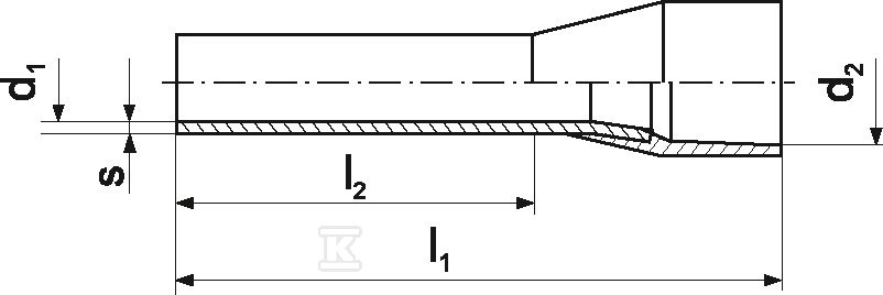 Verzinnte Aderendhülsenklemme TE - TE_10-12/100