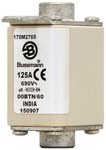 Wkładka szybka, 125 A, AC 690 V, rozmiar 00,30 x 62 x 64 mm, aR, IEC, pojedynczy wskaźnik 170M2765