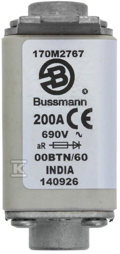 Wkładka szybka, 200 A, AC 690 V, - 170M2767